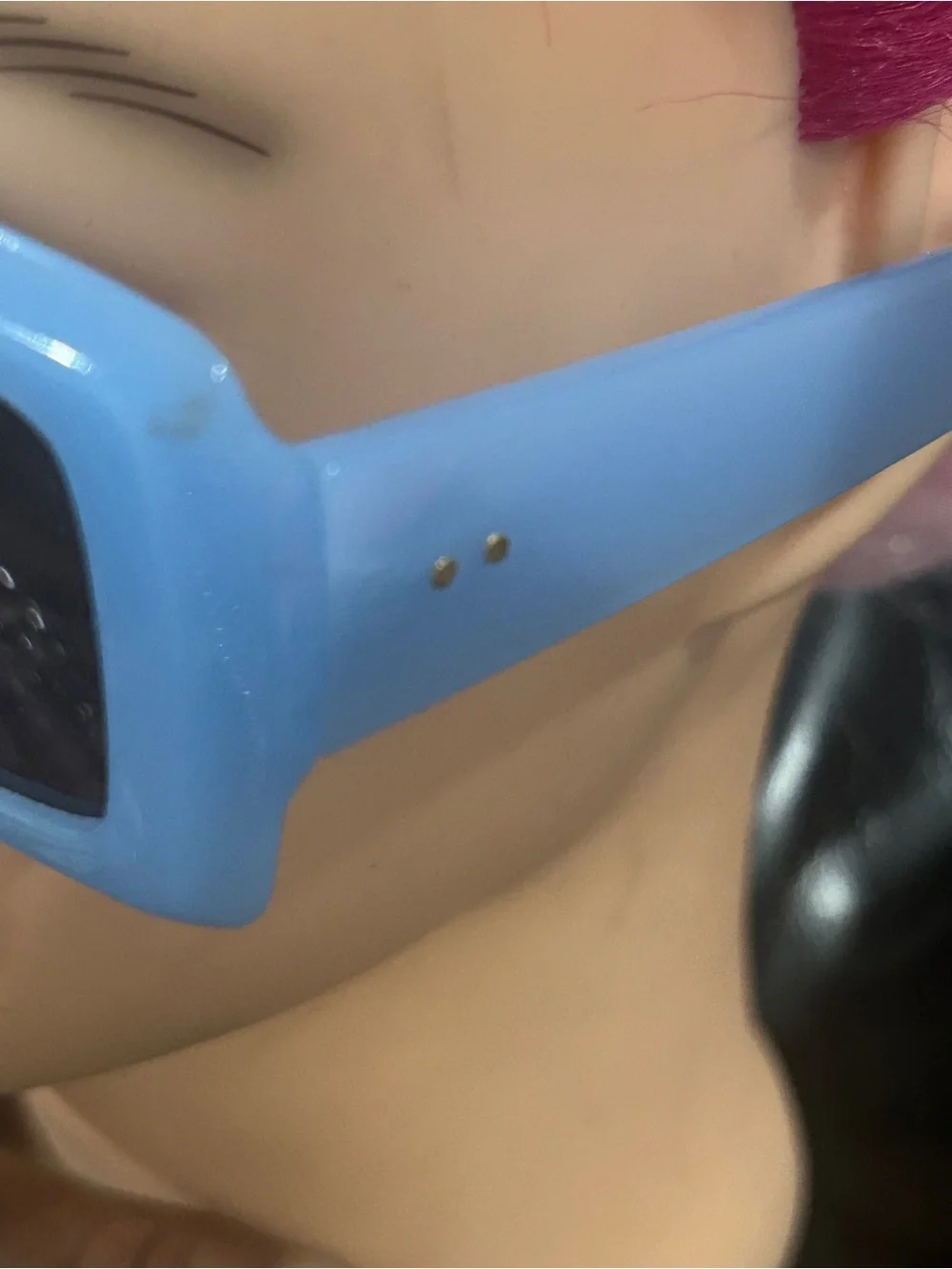 Blue Rectangular UV400 Women's Sunglasses